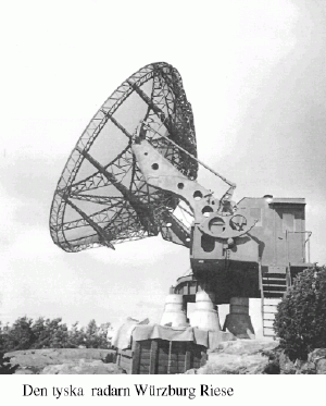 Den tyska radarn Wrzburg Riese